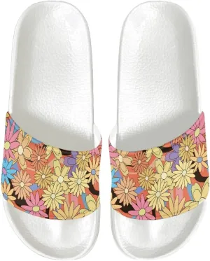 Comfy Slides for Women Supportive Walking Size 6-13.5 White