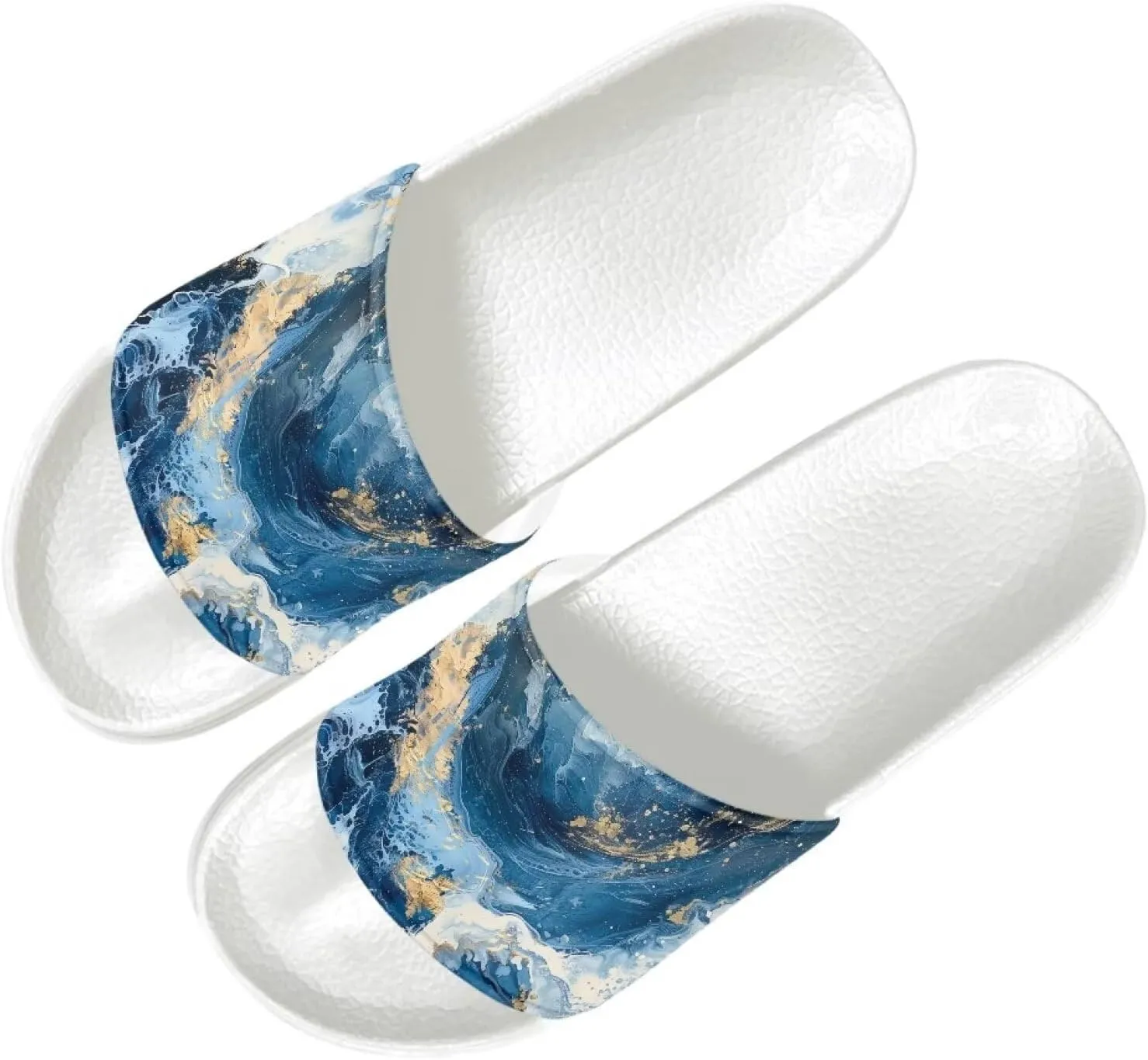 Comfy Slides for Women Supportive Walking Size 6-13.5 White