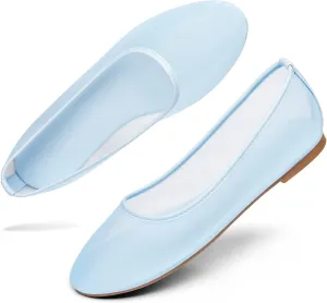 Coutgo Womens Mesh Ballet Flats Slip on Ballerina Flats Comfortable Casual Work Dress Shoes