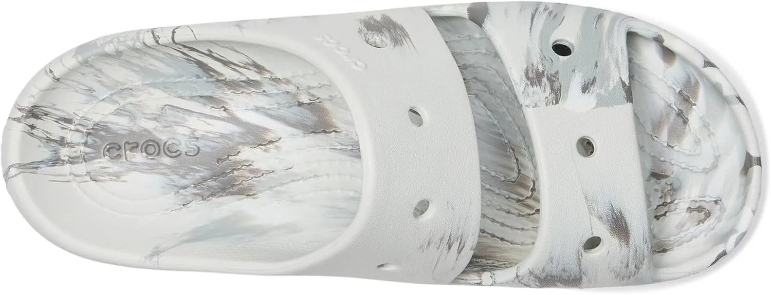 Crocs Unisex-Adult Classic Marbled Sandals Slide