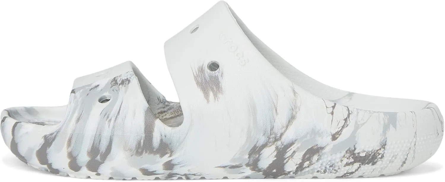Crocs Unisex-Adult Classic Marbled Sandals Slide