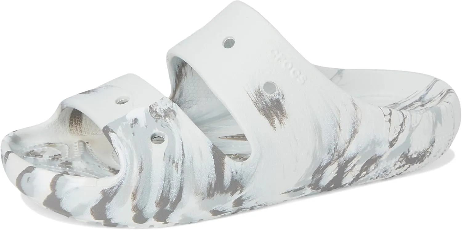 Crocs Unisex-Adult Classic Marbled Sandals Slide