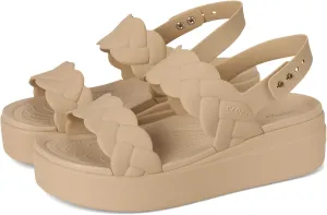 Crocs Women's Brooklyn Low Wedges Platform Sandals