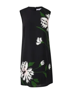 Cromwell Black Floral Print Shift Dress