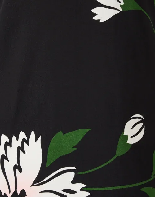 Cromwell Black Floral Print Shift Dress