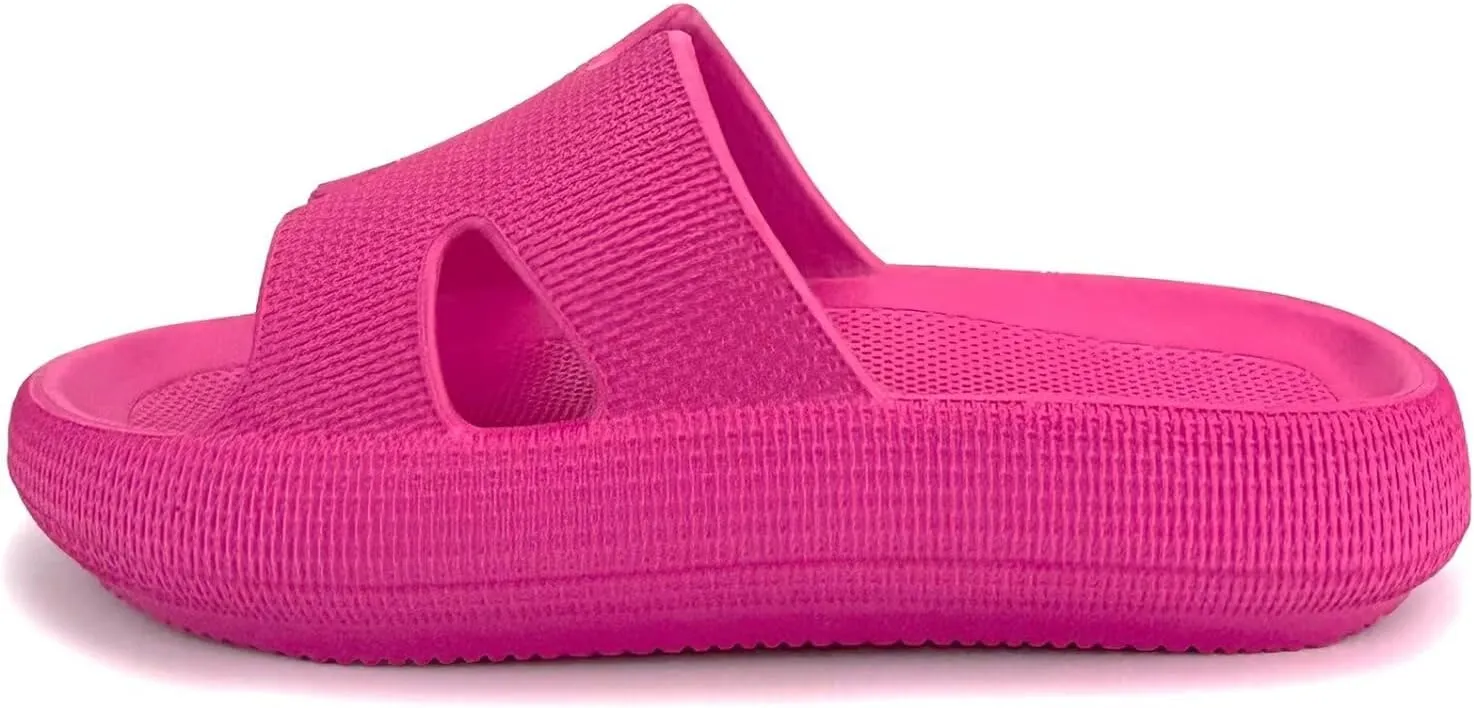 Cubufly Cloud Slides for Kids丨Boys Girls Shower Slippers Slip on Sandals丨Non-Slip Open Toe Pillow Slippers Sandals丨Quick Drying Summer Beach Pool Shoes