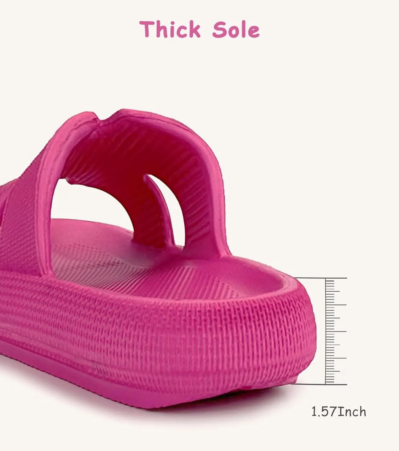 Cubufly Cloud Slides for Kids丨Boys Girls Shower Slippers Slip on Sandals丨Non-Slip Open Toe Pillow Slippers Sandals丨Quick Drying Summer Beach Pool Shoes