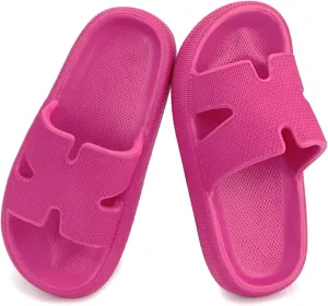 Cubufly Cloud Slides for Kids丨Boys Girls Shower Slippers Slip on Sandals丨Non-Slip Open Toe Pillow Slippers Sandals丨Quick Drying Summer Beach Pool Shoes