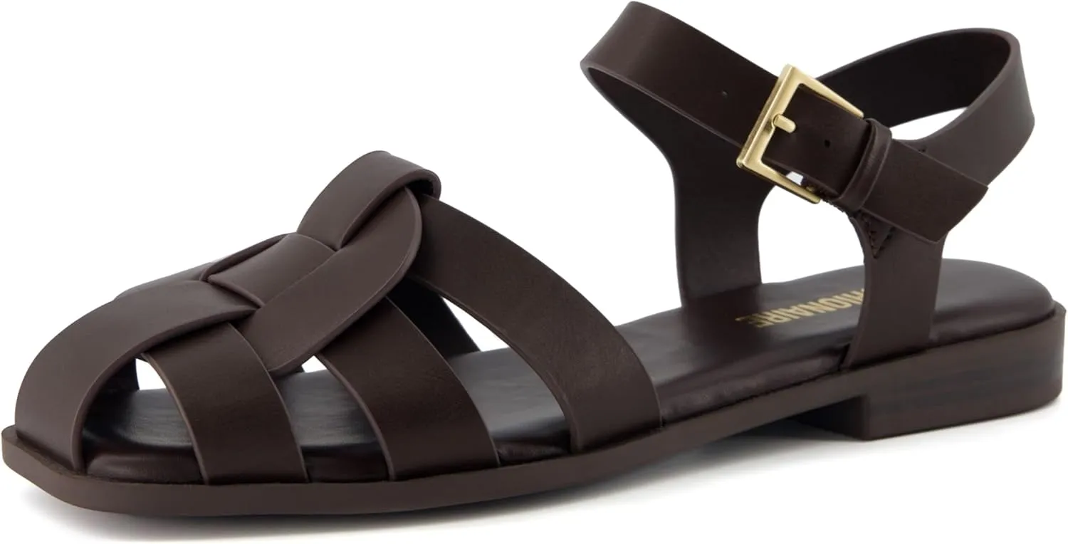 CUSHIONAIRE Benny Women's Fisherman Sandal With Cushioned Footbed and Adjustable Buckle