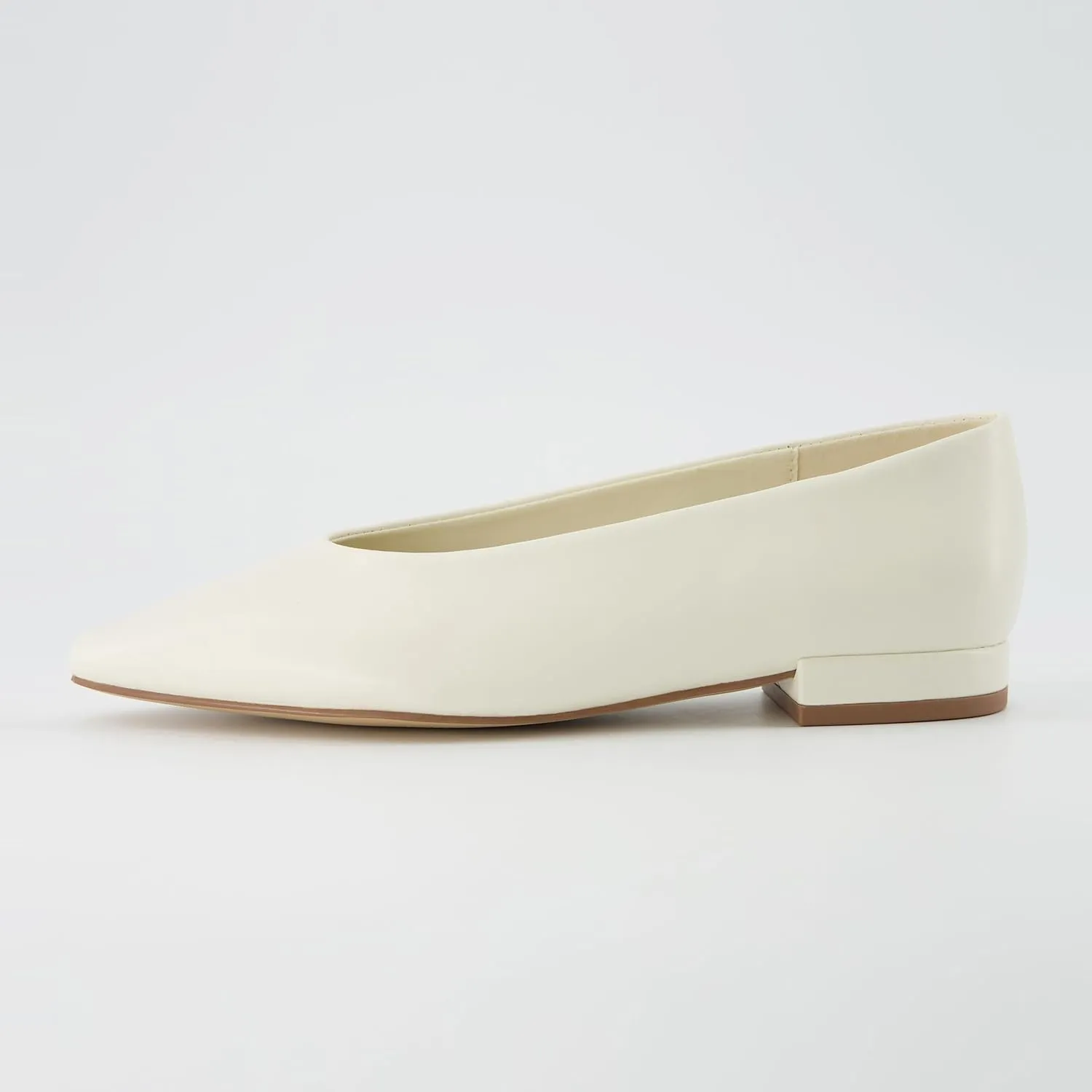 CUSHIONAIRE Gabor Women's Pointed Toe Slip-On Flat  Memory Foam, Wide Widths Available