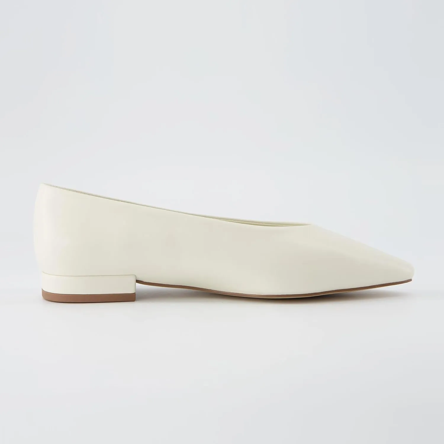 CUSHIONAIRE Gabor Women's Pointed Toe Slip-On Flat  Memory Foam, Wide Widths Available