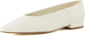 CUSHIONAIRE Gabor Women's Pointed Toe Slip-On Flat  Memory Foam, Wide Widths Available