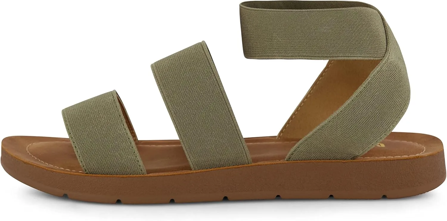 CUSHIONAIRE Women's Indego Stretch Sandal