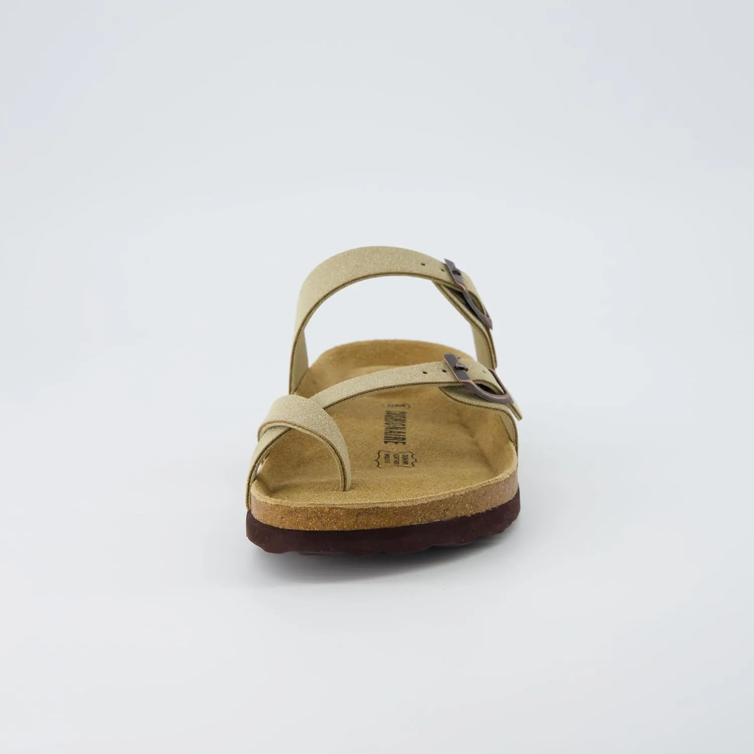 CUSHIONAIRE Women's Luna Cork Footbed Sandal With  Comfort