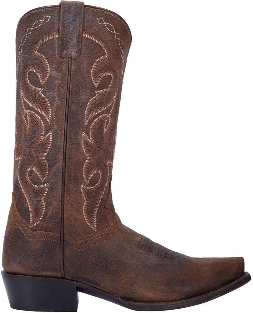 Dan Post Men's Renegade Distressed Snip Toe Cowboy Boots Traditional