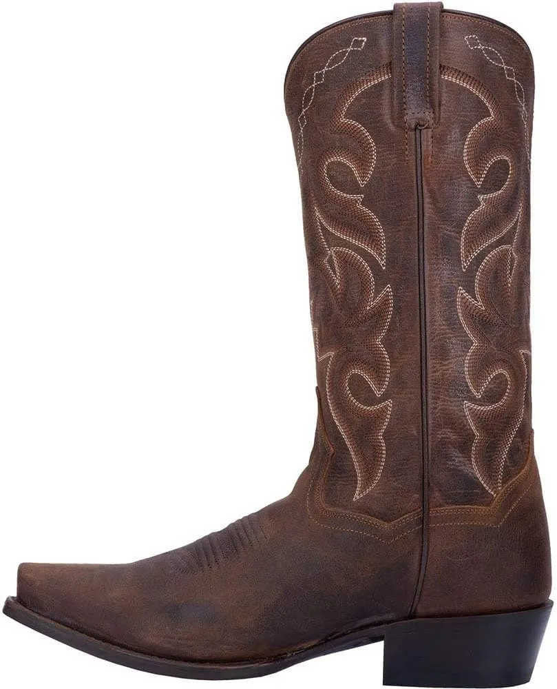 Dan Post Men's Renegade Distressed Snip Toe Cowboy Boots Traditional