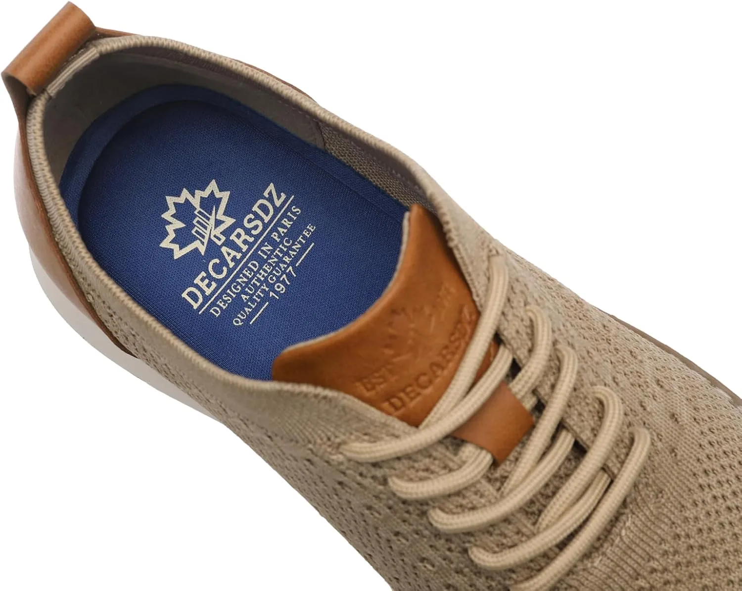 DECARSDZ Mens Mesh Fabric Fashion Sneakers Casual Oxfords Shoe Breathable Walking Shoes Use for Urban Commuting Leisure Socials Outdoor City Getaways