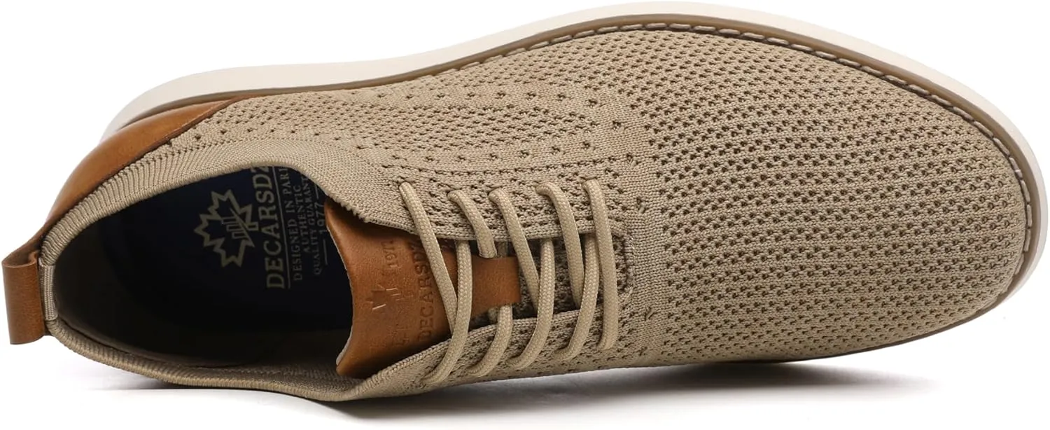 DECARSDZ Mens Mesh Fabric Fashion Sneakers Casual Oxfords Shoe Breathable Walking Shoes Use for Urban Commuting Leisure Socials Outdoor City Getaways