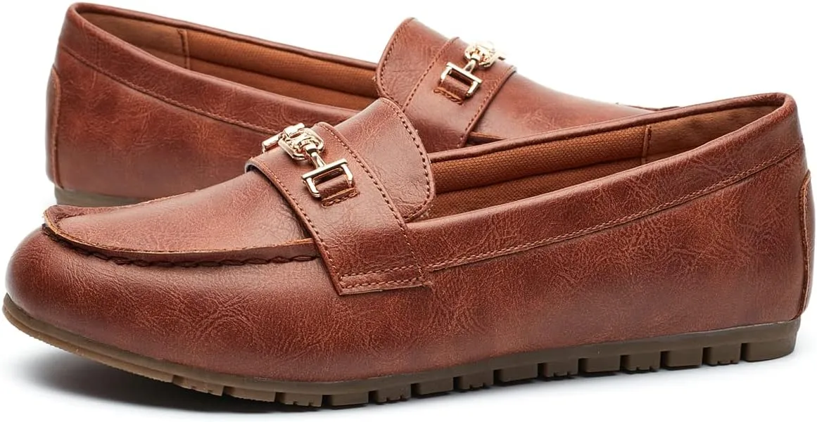 DeYashopin Women's Loafer Shoes Leisure Slip On Work Shoes Comfort Walking Flats