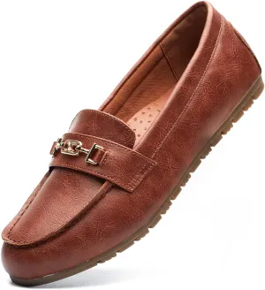 DeYashopin Women's Loafer Shoes Leisure Slip On Work Shoes Comfort Walking Flats