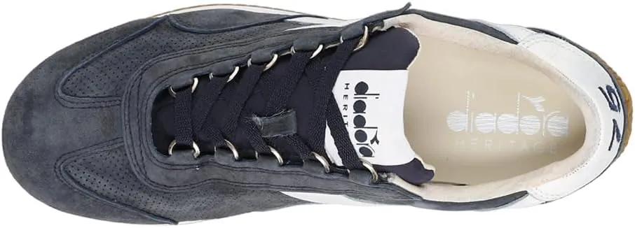 Diadora Mens Equipe Suede Sw Lace Up Sneakers Shoes Casual - Blue