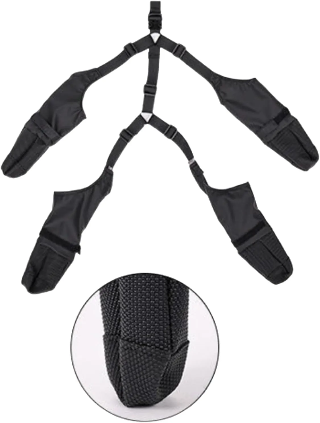 Dog Boots Suspenders, Waterproof Anti-Slip Dogs Paw Protectors, Pet Shoes for Small Medium Big Dogs, Adjustable Anti-Dirt Dog Shoes Suspender Boots for Winter Walking Hiking/Summer Hot Pavement(L)