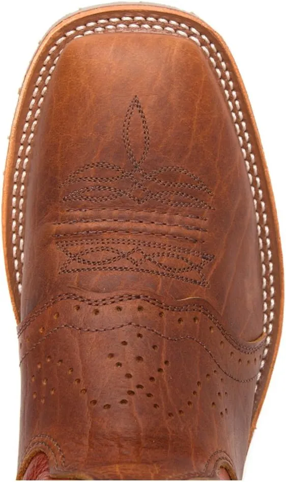DOUBLE-H Mickey Steel Toe Men's Western Boots - Durable Leather, Slip-Resistant, Comfortable Cushioned Insole, Size Variety