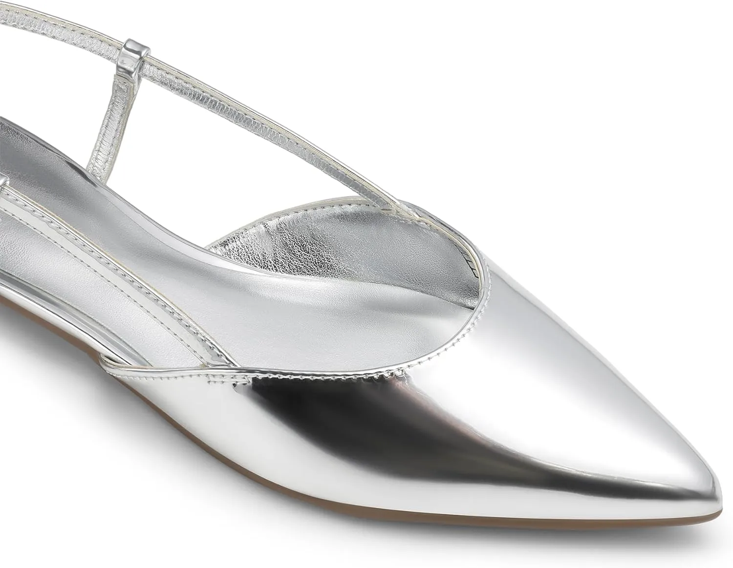 DREAM PAIRS Slingback Flats for Women, Pointed-Toe Elegant Women's Ballet Flats with Buckle Strap, Classic Low Heel Dress Shoes for Casual Work Office Party