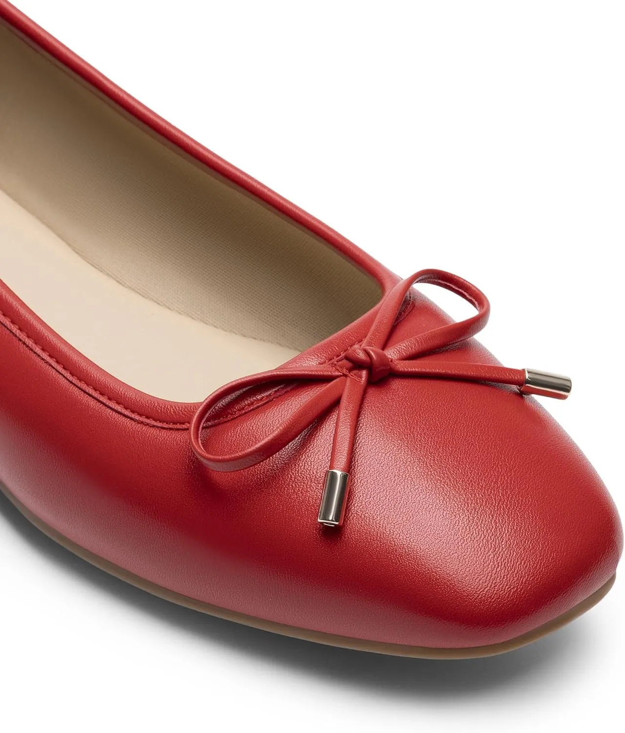 DREAM PAIRS Women's Flats Square Toe Ballet Flats Comfortable Casual Ballerina Flat Dress Shoes with Bow Suitable for Dressy Business Casual Work Office