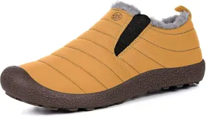 Eagsouni Womens Mens Snow Boots Winter Shoes Slip On Ankle Booties Anti-Slip Water Resistant Fully Fur Lined Outdoor Sneakers
