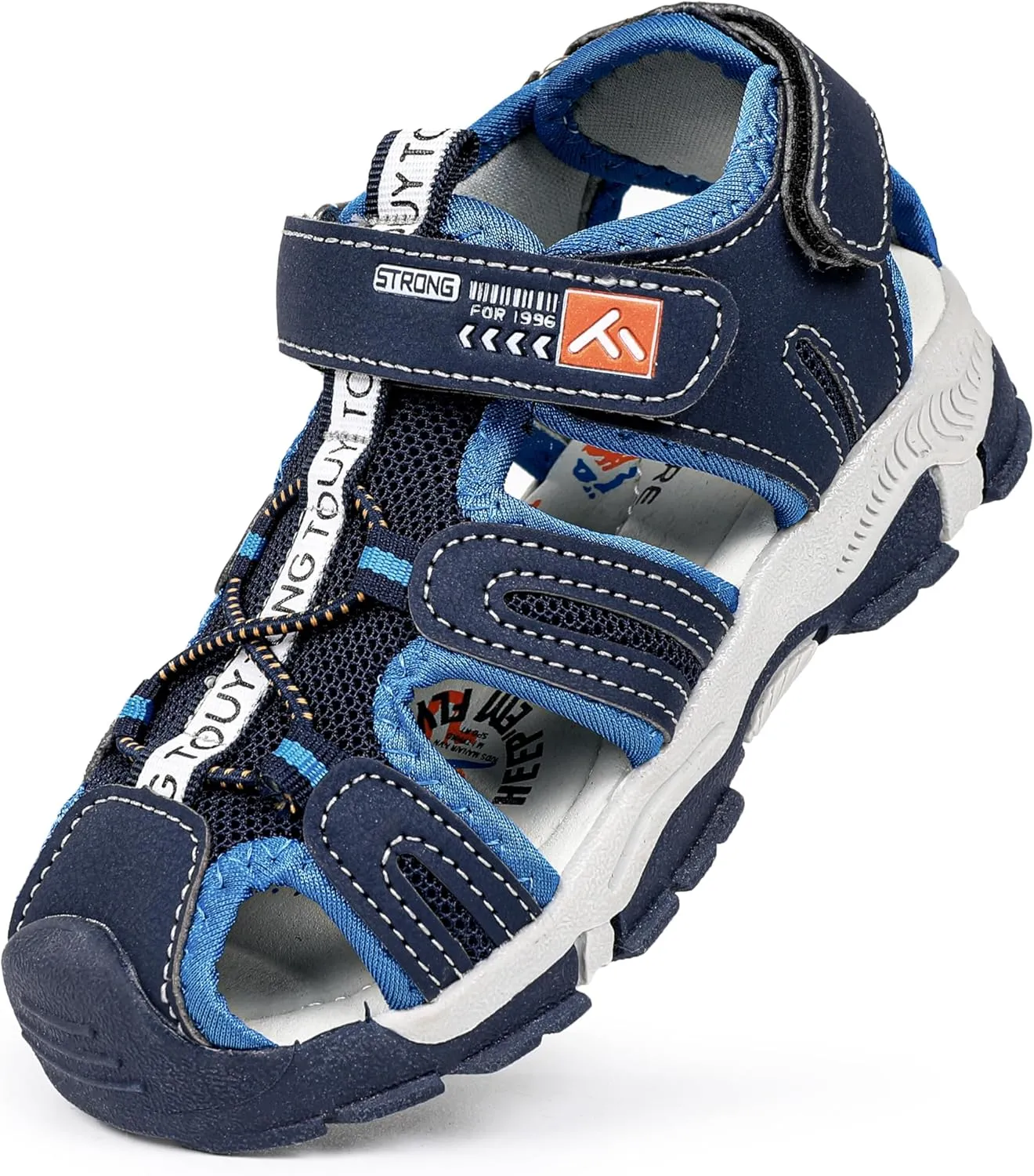 FANTURE Kids Athletic Sandals Closed Toe Lightweight Boys Girls Outdoor Summer Sports Shoes