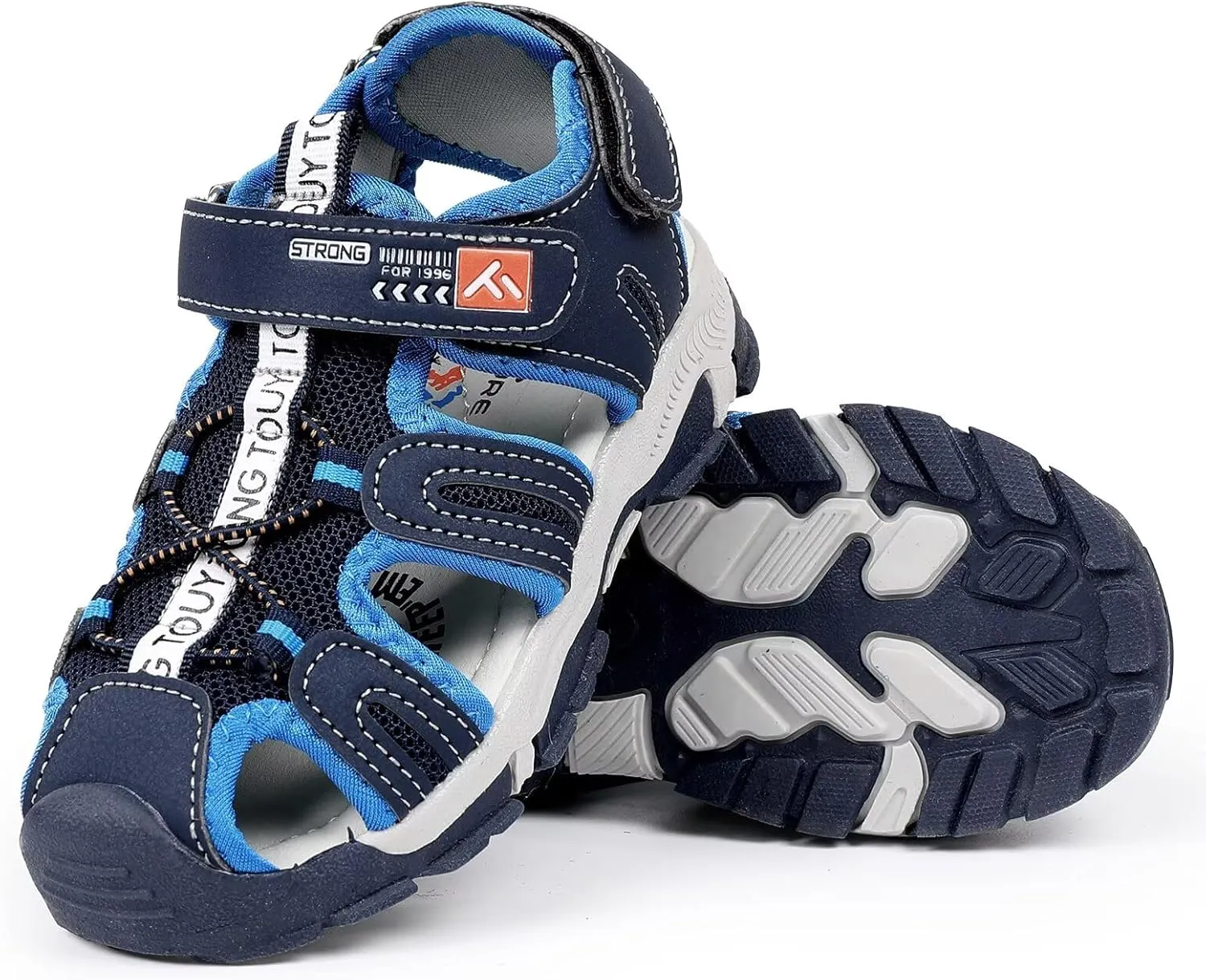 FANTURE Kids Athletic Sandals Closed Toe Lightweight Boys Girls Outdoor Summer Sports Shoes