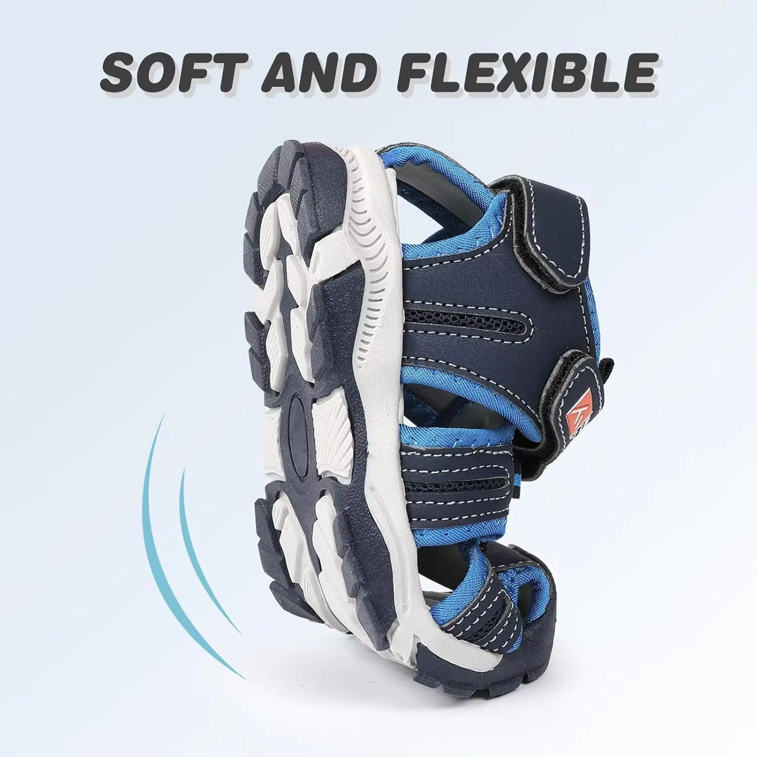 FANTURE Kids Athletic Sandals Closed Toe Lightweight Boys Girls Outdoor Summer Sports Shoes