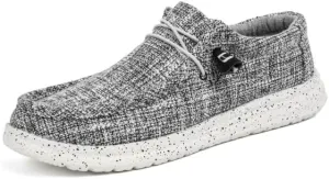 Fashion Canvas Loafers for Men Comfortable Lightweight Breathable Men's Casual Shoes Flat Slip-on Driving Shoes Man