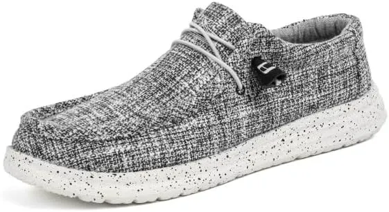 Fashion Canvas Loafers for Men Comfortable Lightweight Breathable Men's Casual Shoes Flat Slip-on Driving Shoes Man