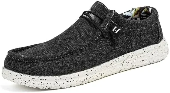 Fashion Canvas Loafers for Men Comfortable Lightweight Breathable Men's Casual Shoes Flat Slip-on Driving Shoes Man