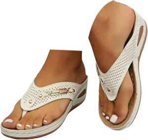 Fashion Mesh Breathable Sandals 2025 New, Chain Clip Toe Orthopedic Sandals Women Summer Dressy Casual Comfy Beach Slides