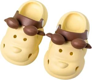 Fiedaz Toddler Baby Cute Deer Garden Clogs Boys Girls Lightweight Breathable Slides Sandals for Little Kids Beach Shower Pool Sandals