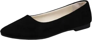 Flats for Women Round Toe Flat Shoes Dressy Black Ballet Flat Comfortable Womens Dress Shoes Ballerina Flats for Work