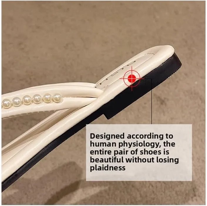Flip-flops women's 2025 summer new Korean version fashion outer wear rhinestone toe flat heel beach cool slippers wholesale