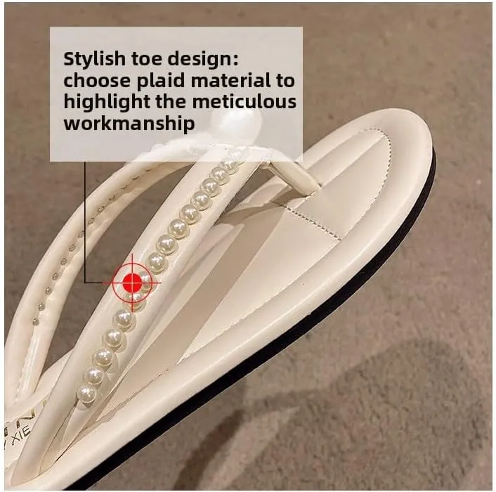 Flip-flops women's 2025 summer new Korean version fashion outer wear rhinestone toe flat heel beach cool slippers wholesale