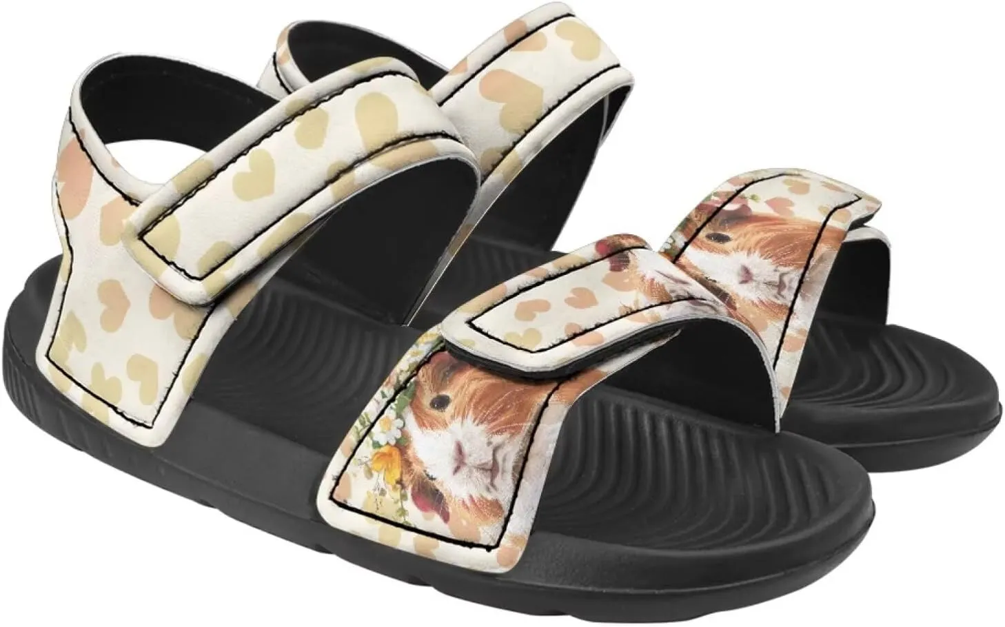 Forchrinse Girls Sandals Summer Outdoor Open Toe Sport Sandals Waterproof Leather Beach Water Shoes