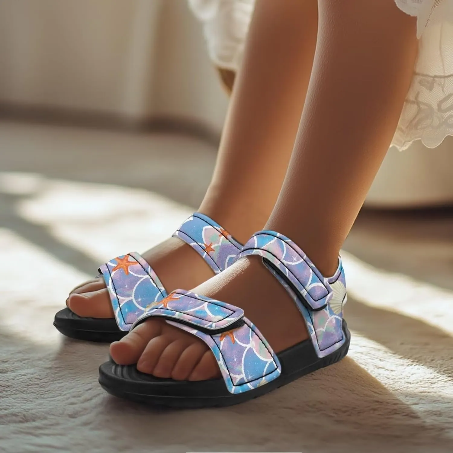 Forchrinse Girls Sport Sandals Comfort Open Toe Beach Water Sandals Summer Outdoor Shoes for Toddler/Little Kid/Big Kid