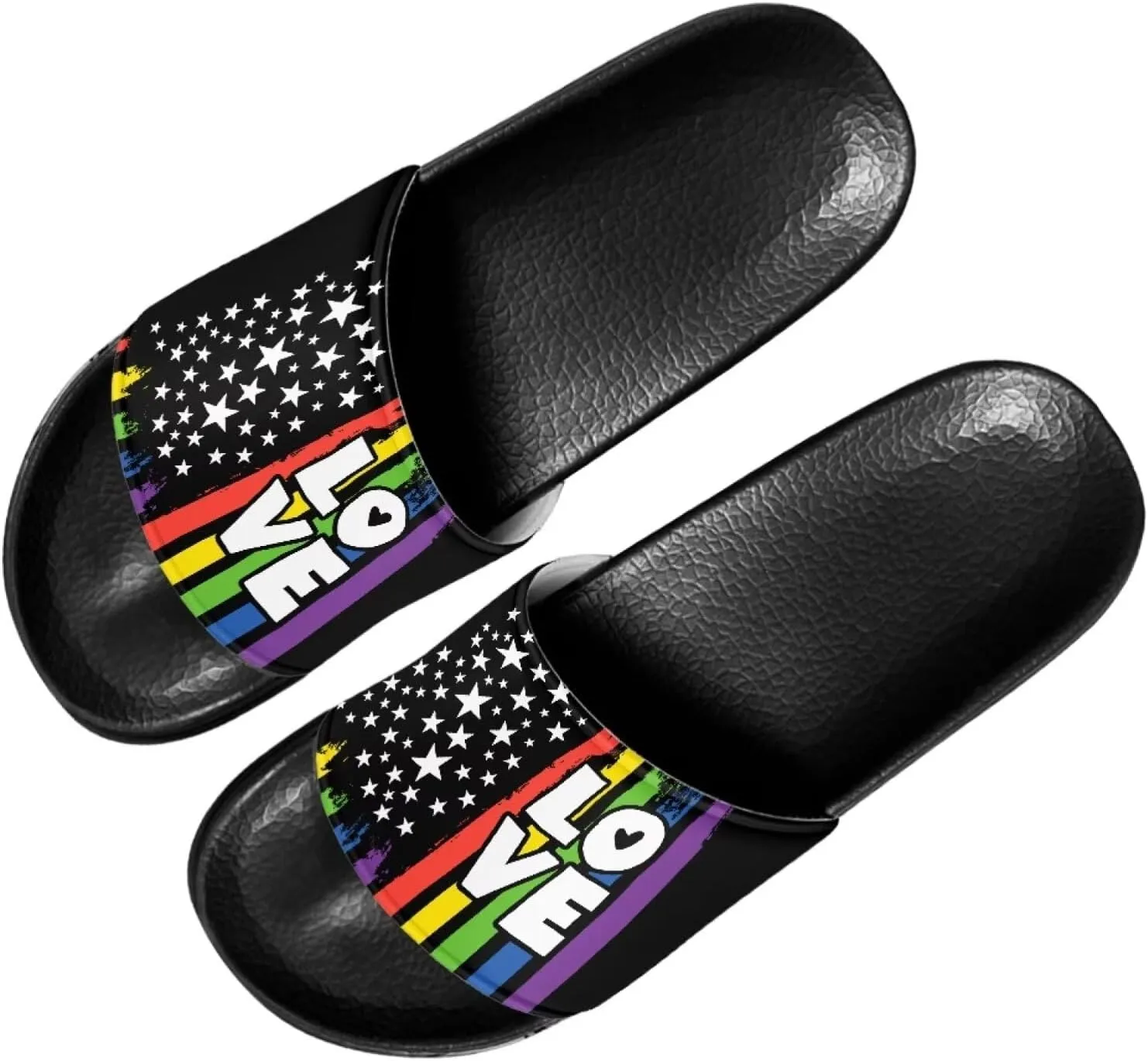 Forchrinse Jamaican Flag Mens Womens Slide Sandals Indoor Outdoor Sandals Slippers Lightweight Soft Shower Slippers