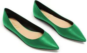 FOWT Women Comfortable Slip On Pointed Toe Flat Heel Pumps Flats Daily Office Party Dress Unisex Shoes US Size 4-16