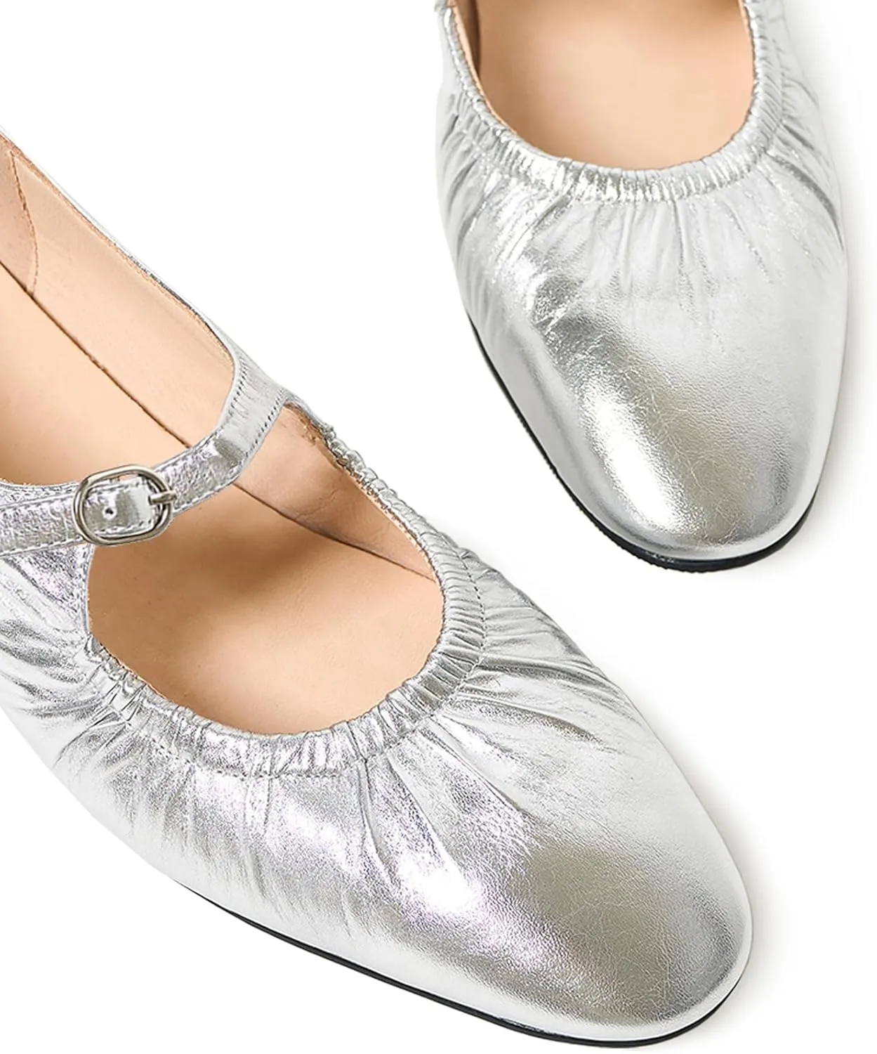 FRTROIN Mary Jane Dress Shoes for Women 2025 Comfortable Casual Work Black Ballet Flats