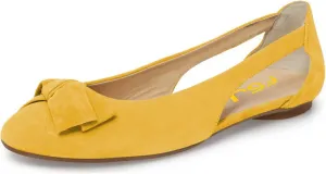 FSJ Women Cute Round Toe Ballet Flats Slip On Low Heels Pumps Bowknot Cutout Comfy Shoes Size 4-15 US