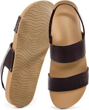 FUDYNMALC Womens Walking Sandals Comfortable: Summer Orthopedic Shoes Casual Slip On Footwear with Elastic Straps Outdoor Beach Flats