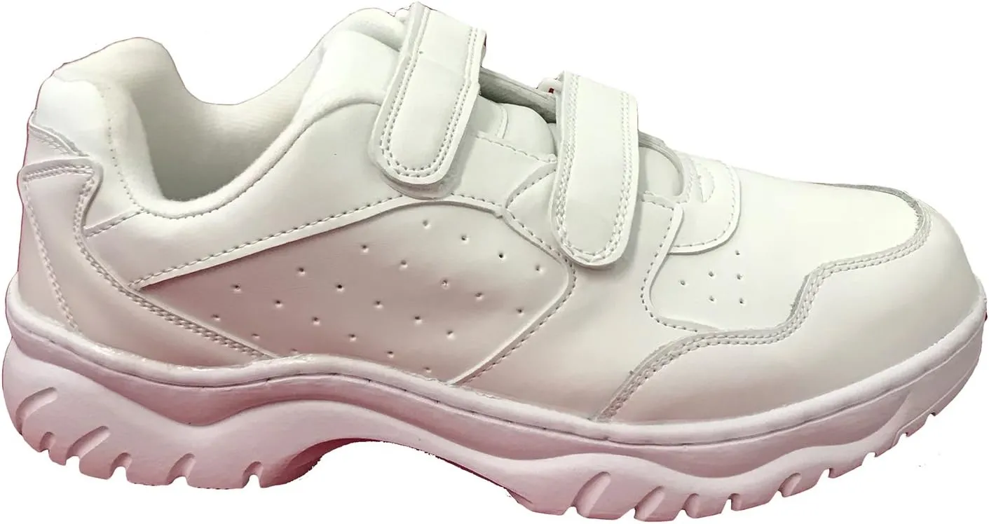 G34S Men's Sneakers Comfort Hook and Loop Work Walking Shoes Width: Wide