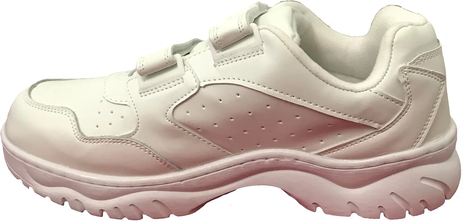 G34S Men's Sneakers Comfort Hook and Loop Work Walking Shoes Width: Wide